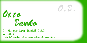 otto damko business card